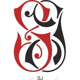 Elegant Red and Black Swirls