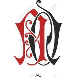 Elegant AQ Monogram