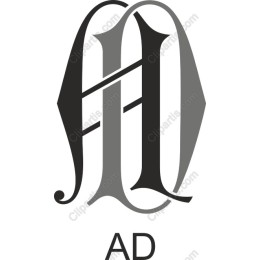 Elegant AD Monogram