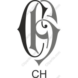 Elegant C and H Intertwined Monogram