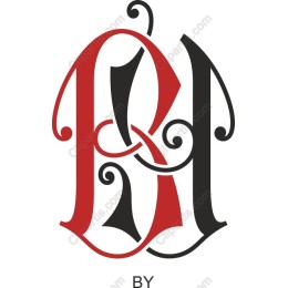 Elegant R & H Monogram