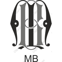 Elegant Monogram Logo M and B