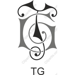 Elegant Monogram TG