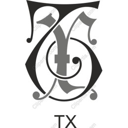 Stylized Letter TX