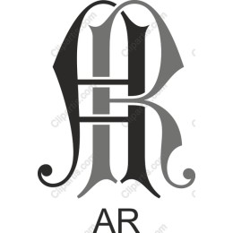 Elegant 'AR' Monogram Logo