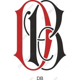 Elegant 'DB' Monogram