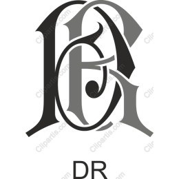 Sophisticated D and R Monogram