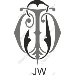 Elegant 'JW' Monogram