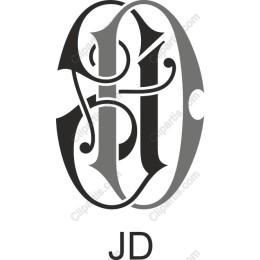 Elegant Monogram JD