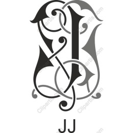 Elegant JJ Monogram