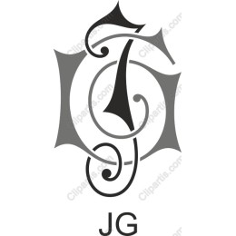 Elegant JG Monogram in and