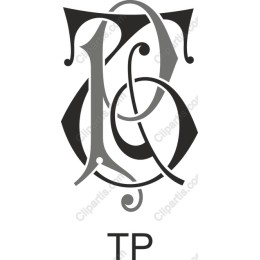 Elegant Monogram - T & P