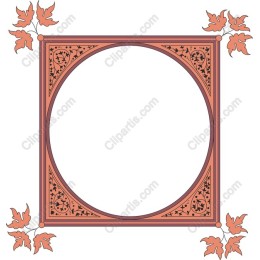 Autumn Leaves Decorative Frame