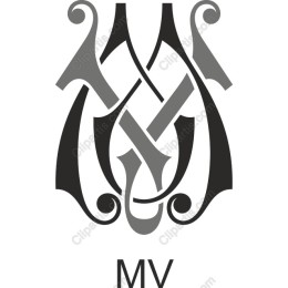 Elegant MV Monogram