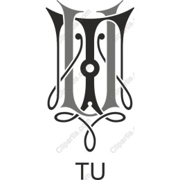 Ornate H and U Monogram