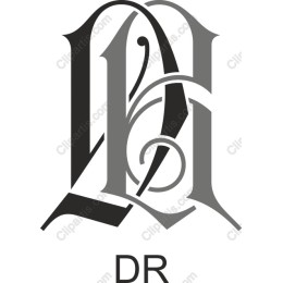 Elegant DR Monogram