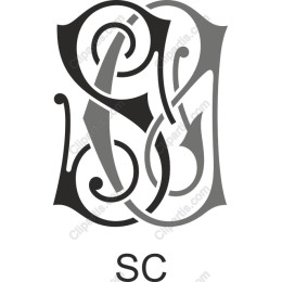 Elegant SC Monogram