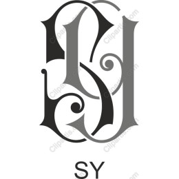 Elegant SY Monogram