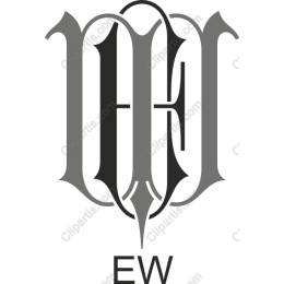 Sophisticated Monochrome W & E Logo