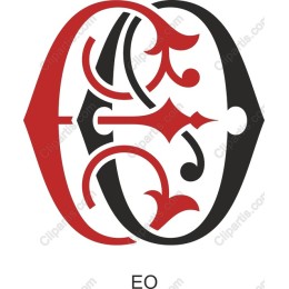 Elegant E-O Monogram