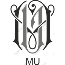 Elegant MU Monogram Logo