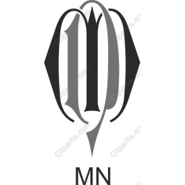 Elegant Intertwined MN Logo
