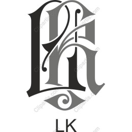 Elegant L & K Monogram