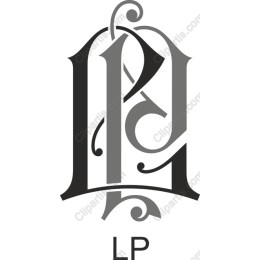 Elegant 'LP' Monogram