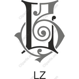 Elegant Monogram LZ