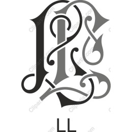 Elegant Intertwined L Letterform