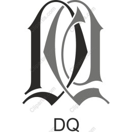 Elegant DQ Monogram