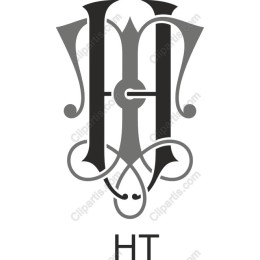 Elegant Monogram HT