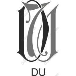 Elegant Monogram - D & U
