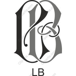 Elegant Monogram LB