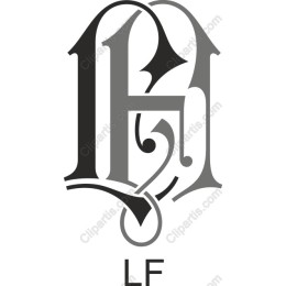 Elegant H and LF Monogram