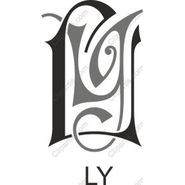 Elegant LY Monogram