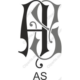 Elegant 'AS' Monogram