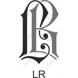 Elegant LR Monogram in and