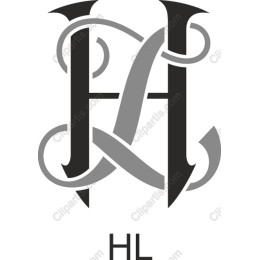 Elegant H & L Monogram