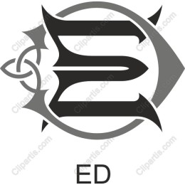 Stylized E Logo with Eye Motif