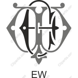 Elegant EW Monogram