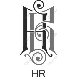 Elegant HR Monogram