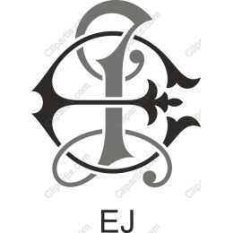 Elegant EJ Monogram