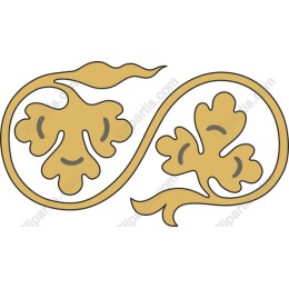 Golden Leaf Swirl
