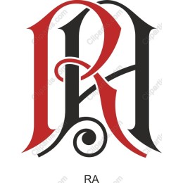 Elegant RA Monogram