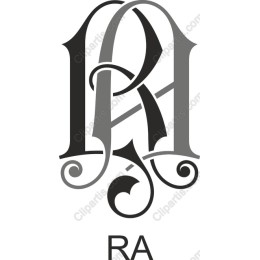 Elegant RA Monogram