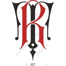 Elegant Monogram - Gothic 'R'