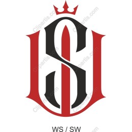 Monogram Logo - and H in Red & Black