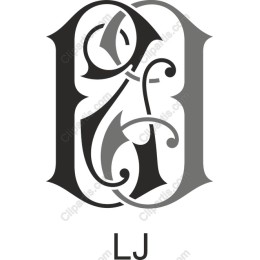 Elegant LJ Monogram