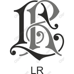 Elegant LR Intertwined Letter Logo